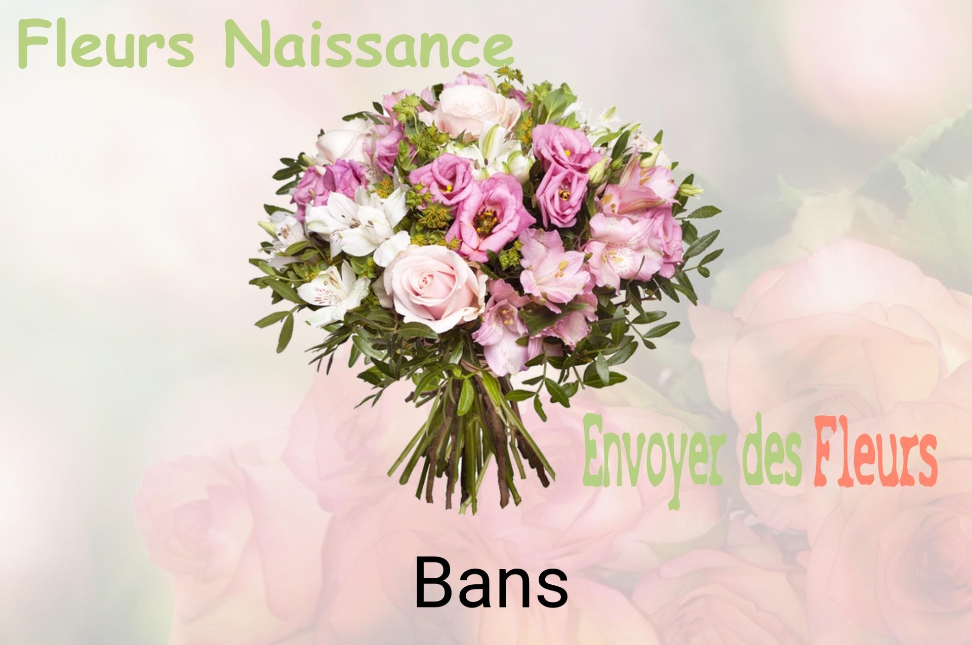 Bouquet de fleurs de naissance livré à Bans